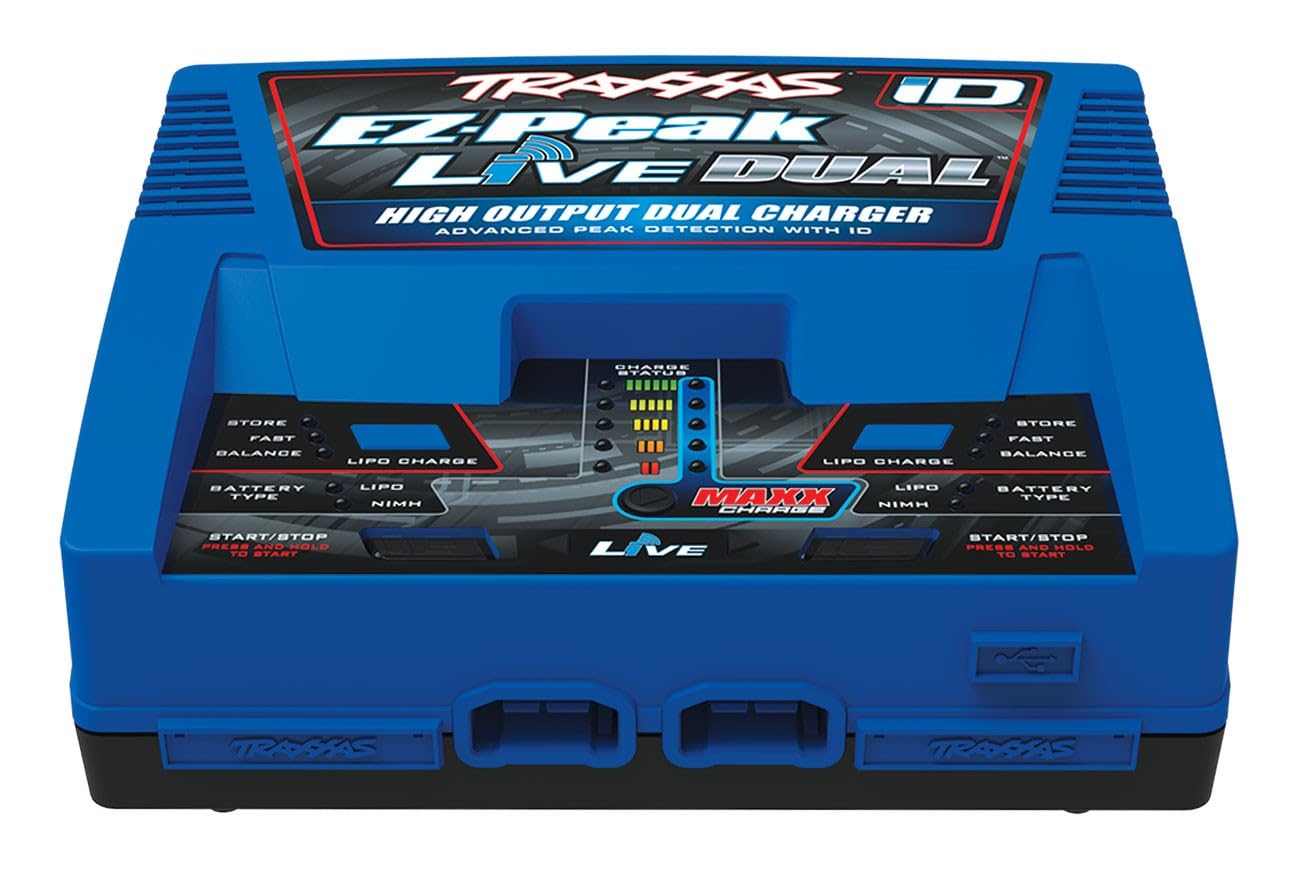 Traxxas EZ-Peak Live Dual Chargeur de modélisme 26 A Li-polymère, NiMH Coupure Miinus-Delta-U, Détection d'accu, Survei