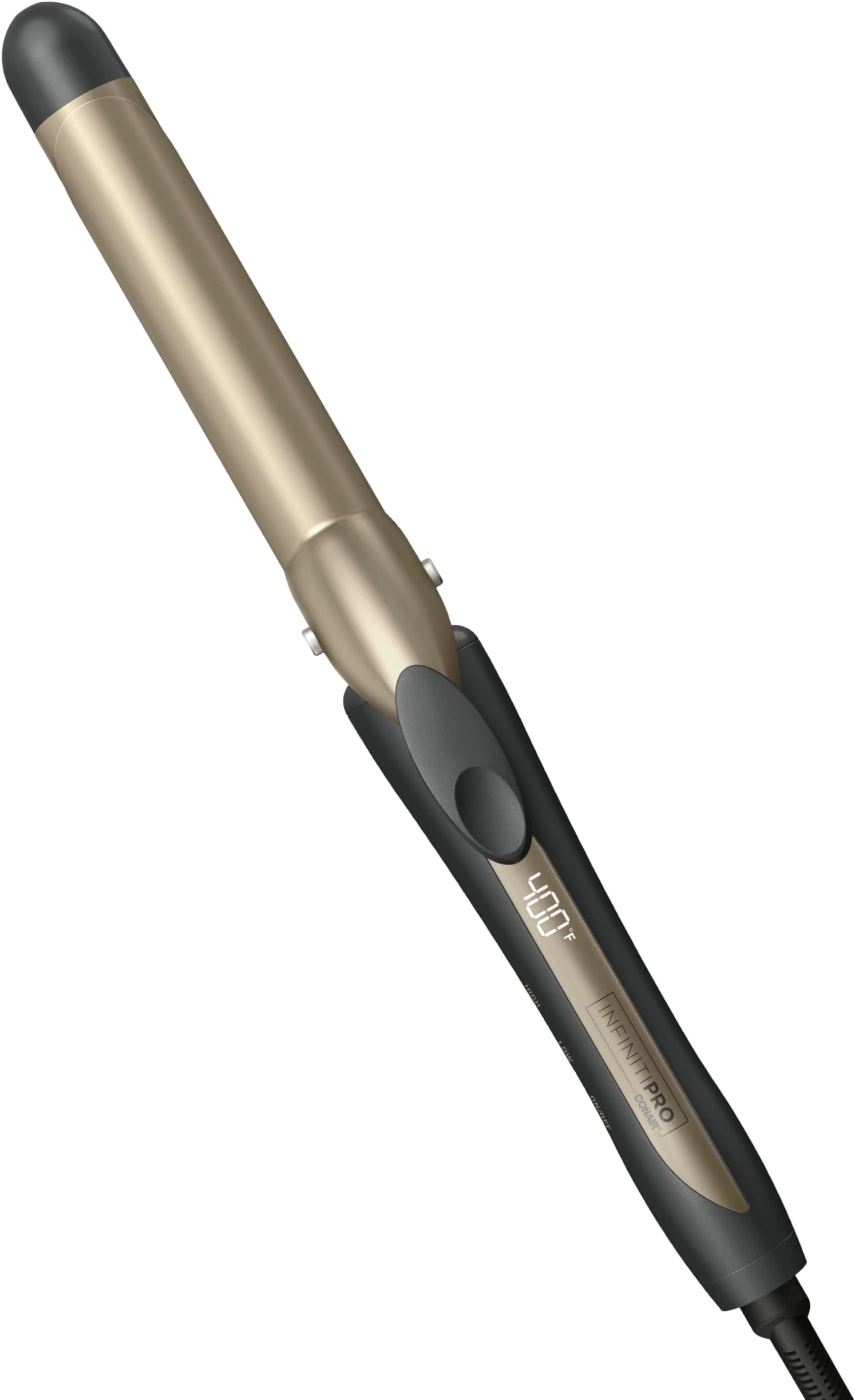 Conair INFINITIPRO Tourmaline Ceramic 1-inch Curling Iron, 1-inch Digital Curling Iron, 1-inch barrel produces classic curls – for use on short, medium, and long hair