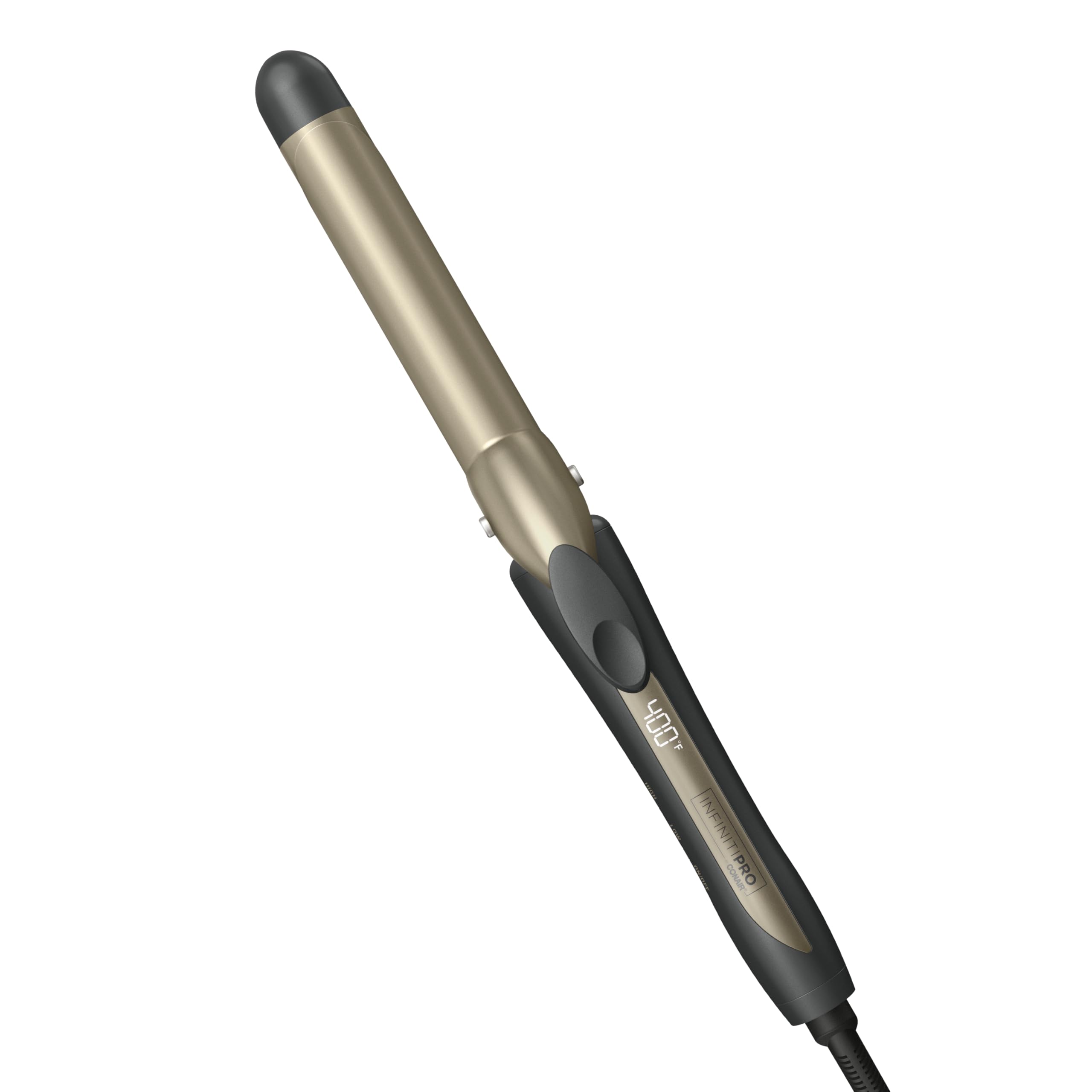 INFINITIPRO BY CONAIR Tourmaline Ceramic 1-inch Curling Iron, 1-inch Digital Curling Iron, 1-inch barrel produces classic curls – for use on short, medium, and long hair