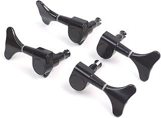 2L+2R Set Electric Bass Guitar Tuning Machines key Head Pegs,Black