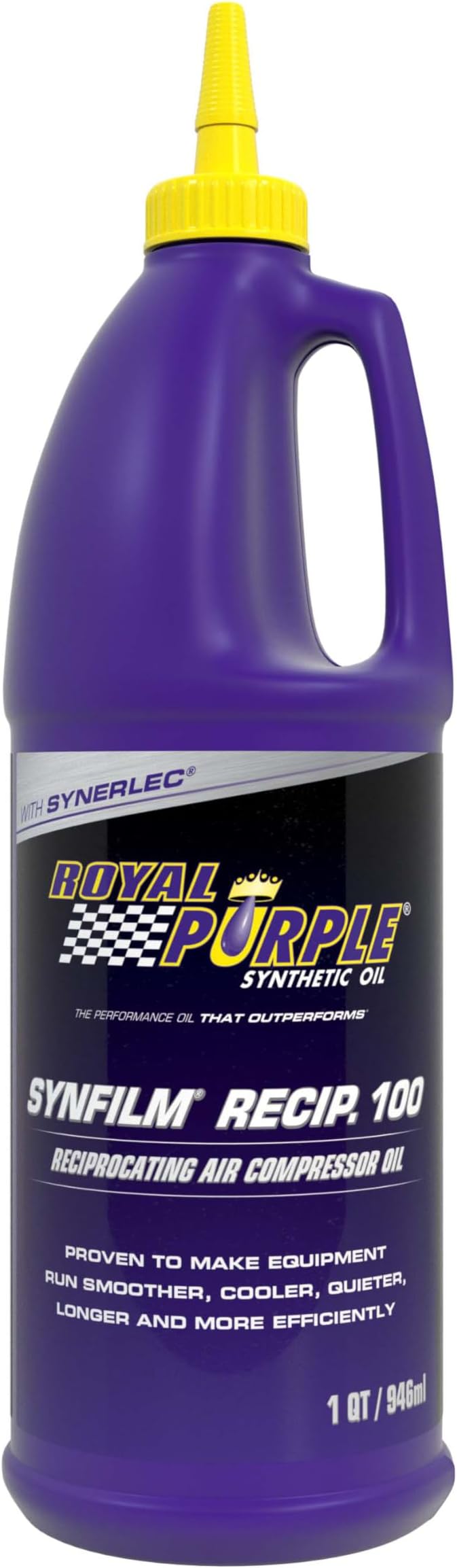 Royal Purple Synfilm Recip 100 高性能 合成エアコンプレッサー用潤滑油 1 Quart (32 Ounces) 01513