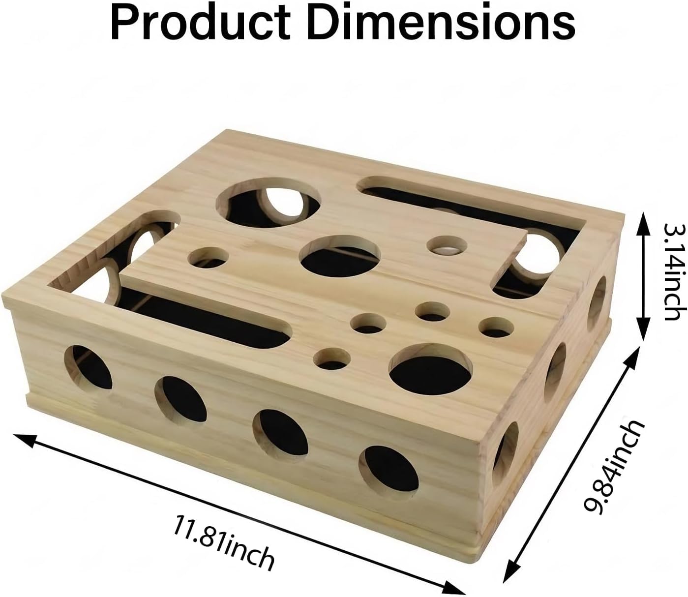 Caja de enriquecimiento de lima de uñas para gatos, caja de enriquecimiento de rompecabezas de rascar para gatos, regalo para gatos que odian que les corten las uñas, alternativa libre de estrés