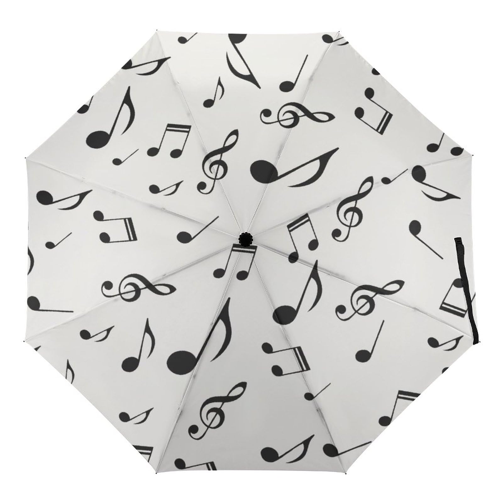 Automatic Umbrella Musical Notes Patterns Folding Umbrellas Light Windproof Umbrellas Portable Travel Umbrella