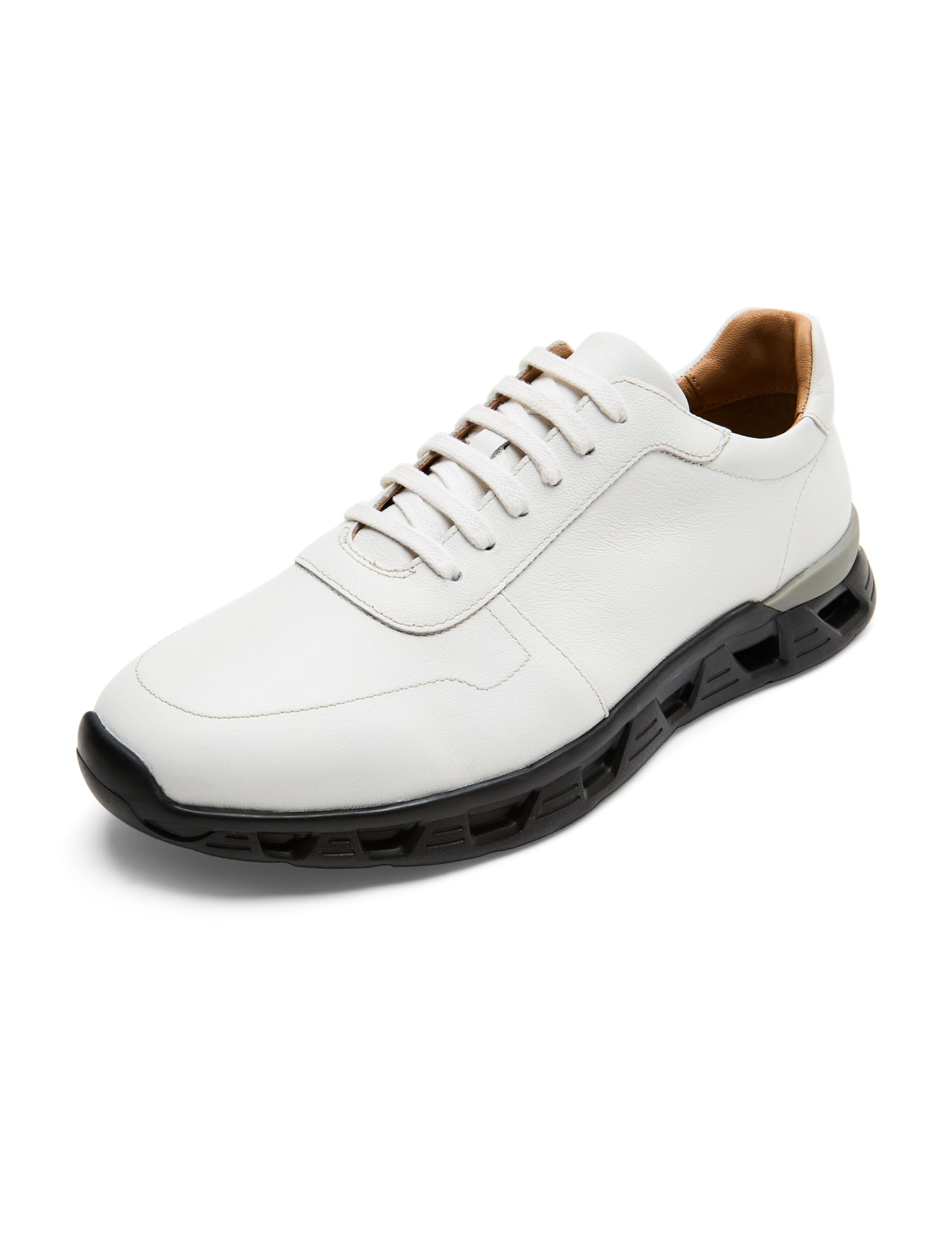 Symbol Premium Men's Smart Casual Extralight White Leather Sneakers (Extralight Sole) (SP-M-A24-CS-SNK-06)_8