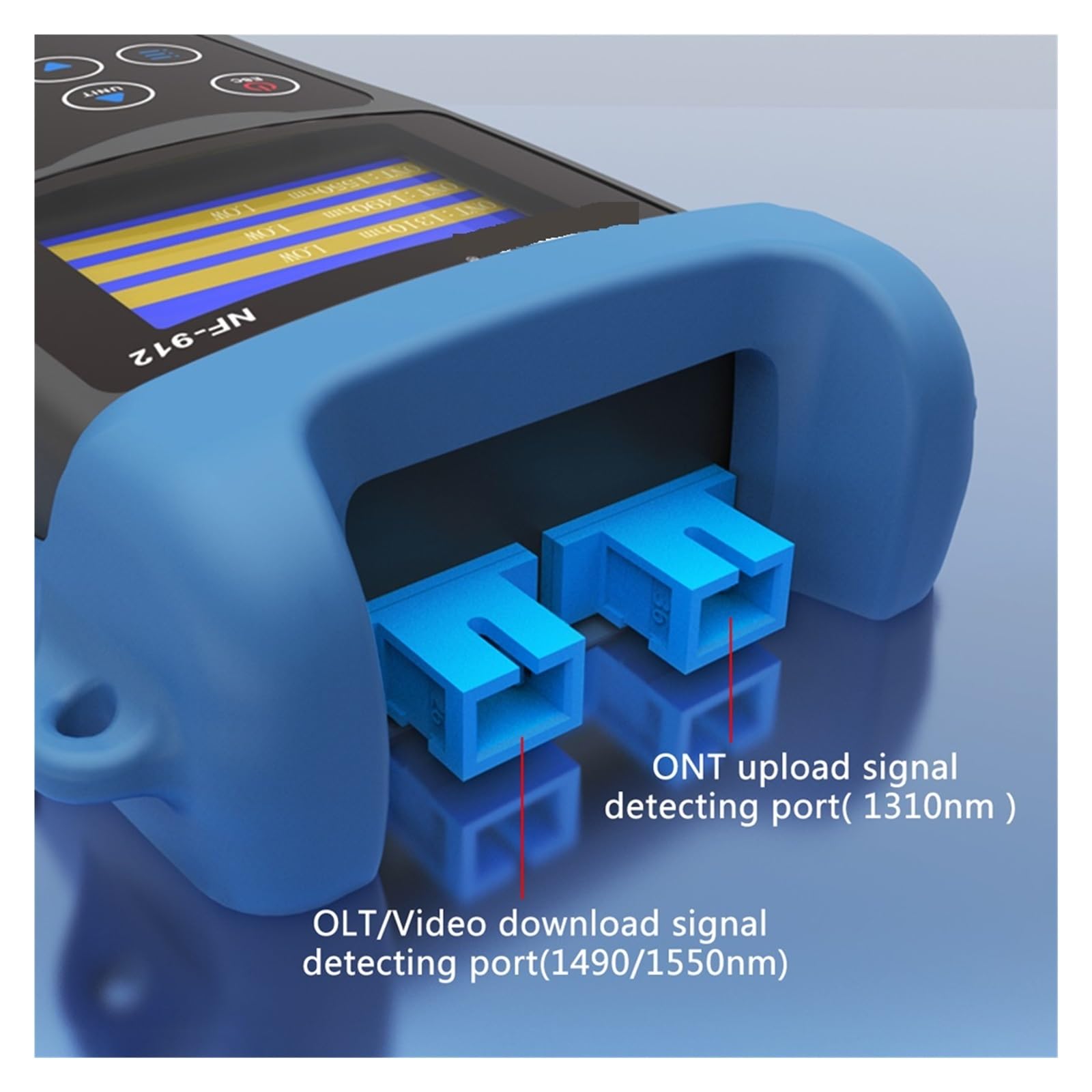 Testeur de fibre optique, Compteur De Puissance Optique PON Fiber Portatif 1330nm/1490nm/1550nm Testeur OTDR Avec Port SC