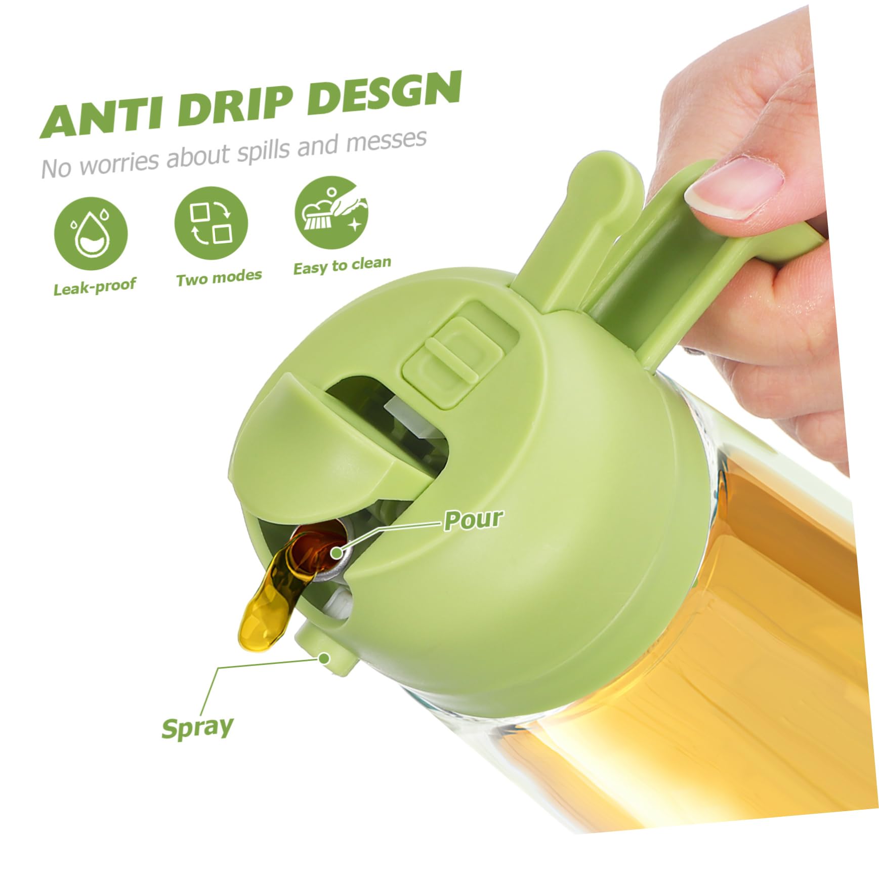 PRETYZOOM 4piezas Botellas De Para Rociador De De Dispensador De Cocina Elegante y Práctico Spray y Vertido Para Cocinar y Aderezar Ensaladas
