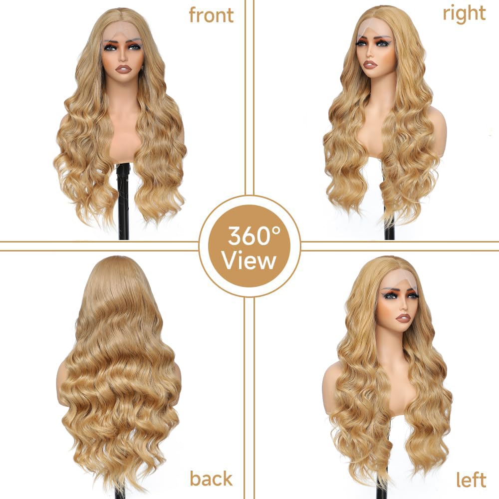 Long blonde wig sale human hair Blende 30+ Long Amazon.com : INSTASTYLE Honey Blonde Wig 30 Inch Synthetic  main image 2