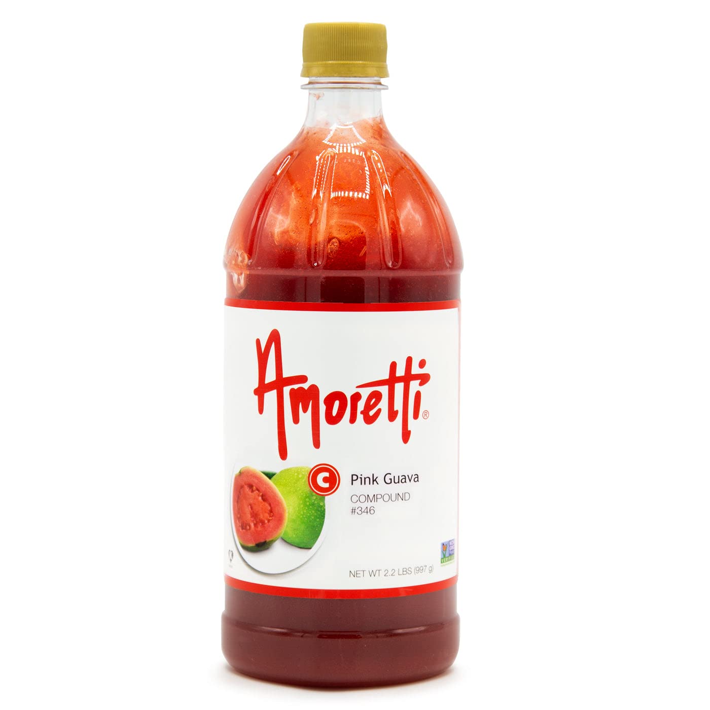 Pink Guava Compound Artificial Color / 2.2 lbs - Natural Flavors by Amoretti – 35.2 Ounce (Pack of 1)