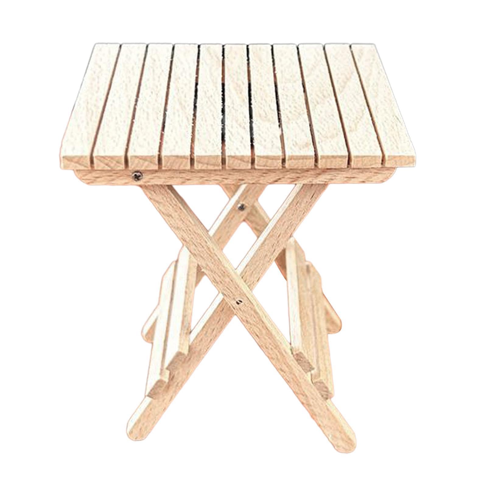 ATORSE™ 1/6 Dollhouse Table Model Foldable Doll Miniature Table for Party Favor Boys-image-4