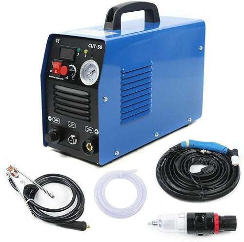 Miniatura 1 de Máquina cortadora de plasma CUT-50, equipo de corte de plasma de aire piloto sin tacto de 50 amperios, máquina de corte con inversor digital,