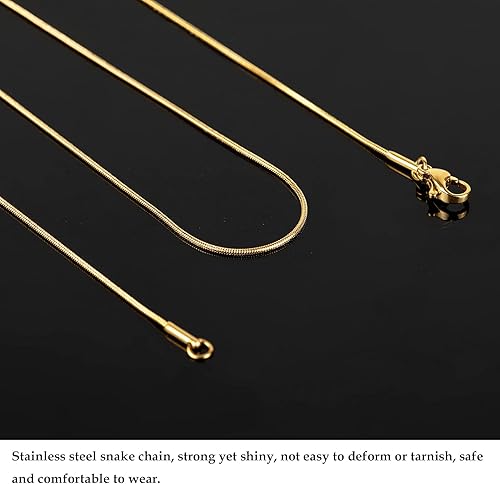 Miniatura 4 de Cadena de joyería para hacer joyas, cadenas de acero inoxidable chapadas en oro, suministros para hacer joyas a granel