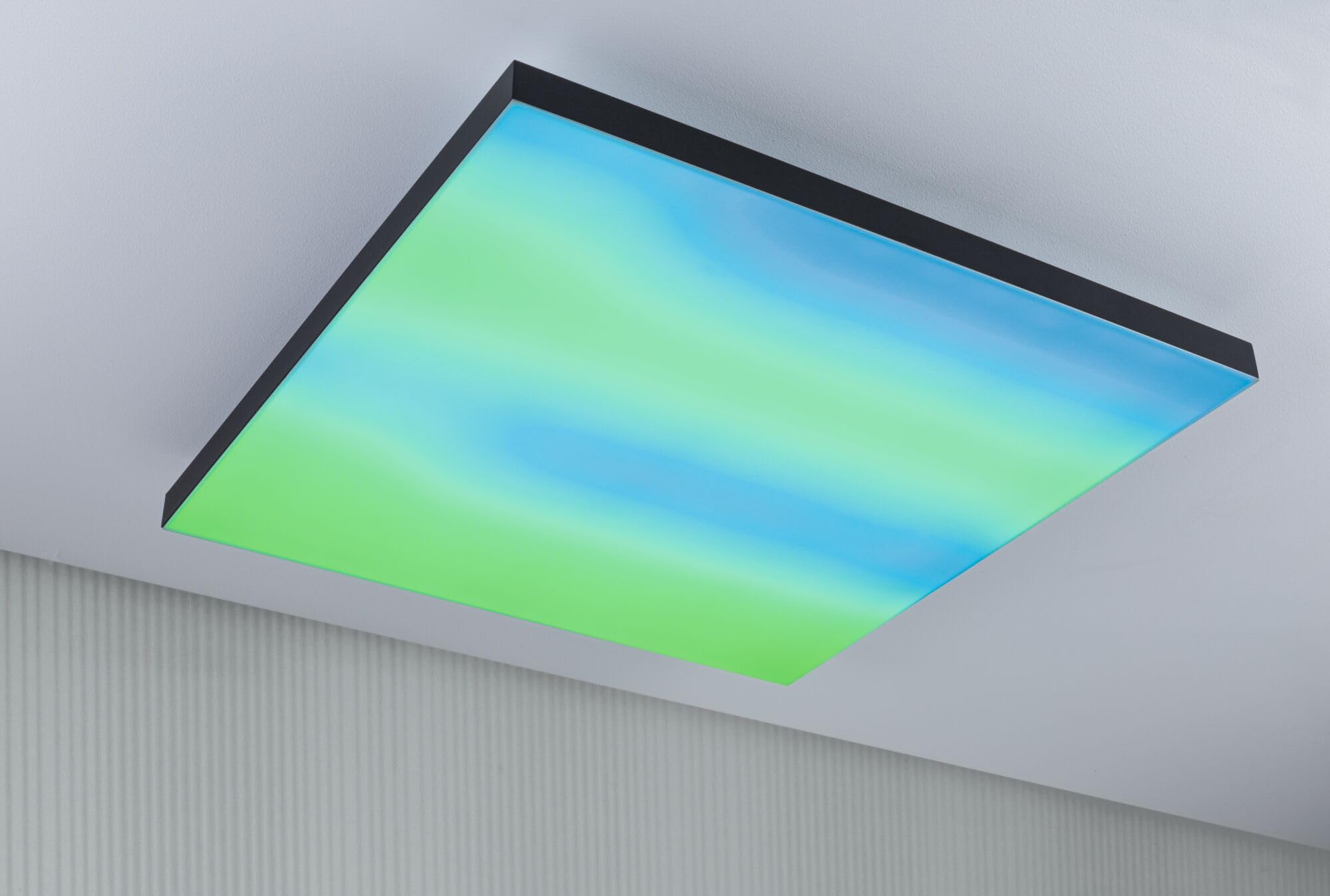 Paulmann 79913 LED Panel Loria Rainbow 595x595mm eckig incl. 1x31 W dimmbar dynamicRGBW Farbsteuerung Weiß matt Metall Deckenleuchte 3000 K
