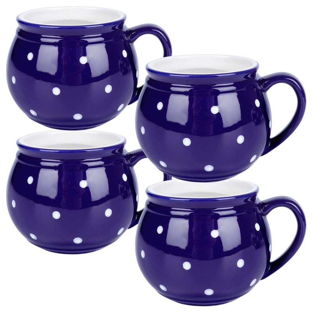 orion group Lot de 4 tasses à café en céramique, 200 ml
