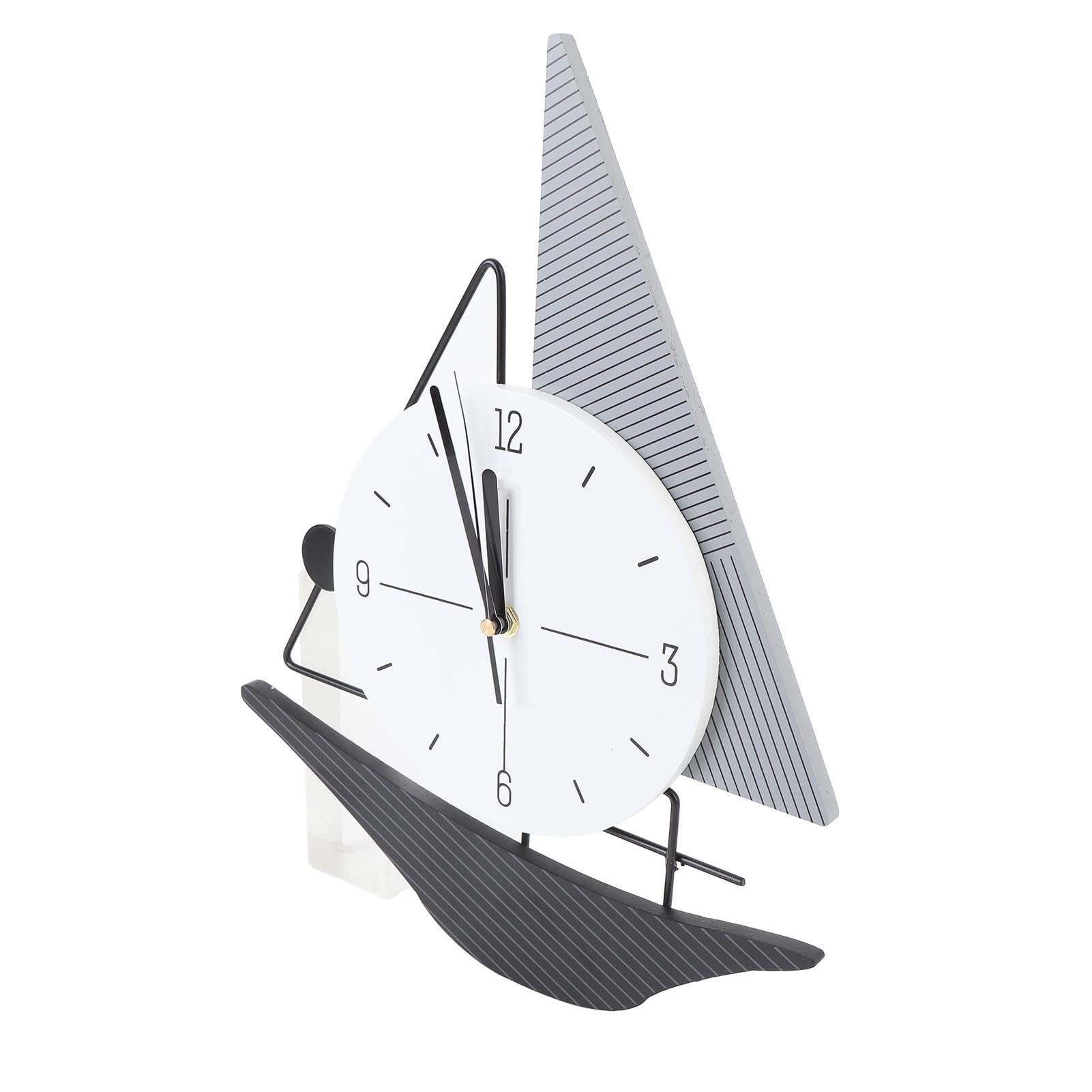 Horloge murale design de voilier moderne et silencieuse pour des nuits paisibles sans tic-tac