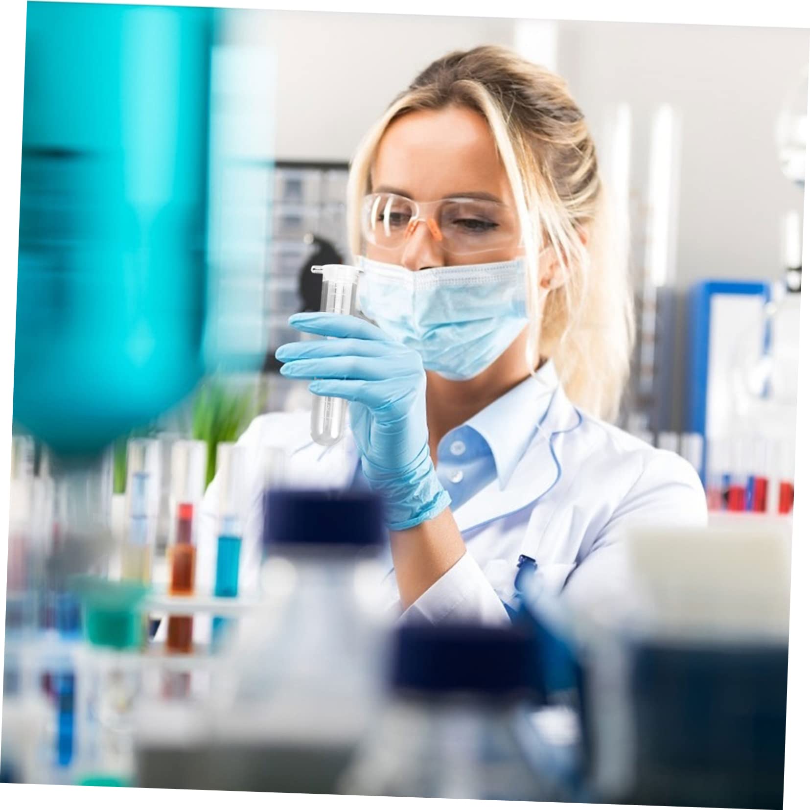 Ciieeo Provetta da Centrifuga 10ml in Plastica Scala, 200 Pezzi