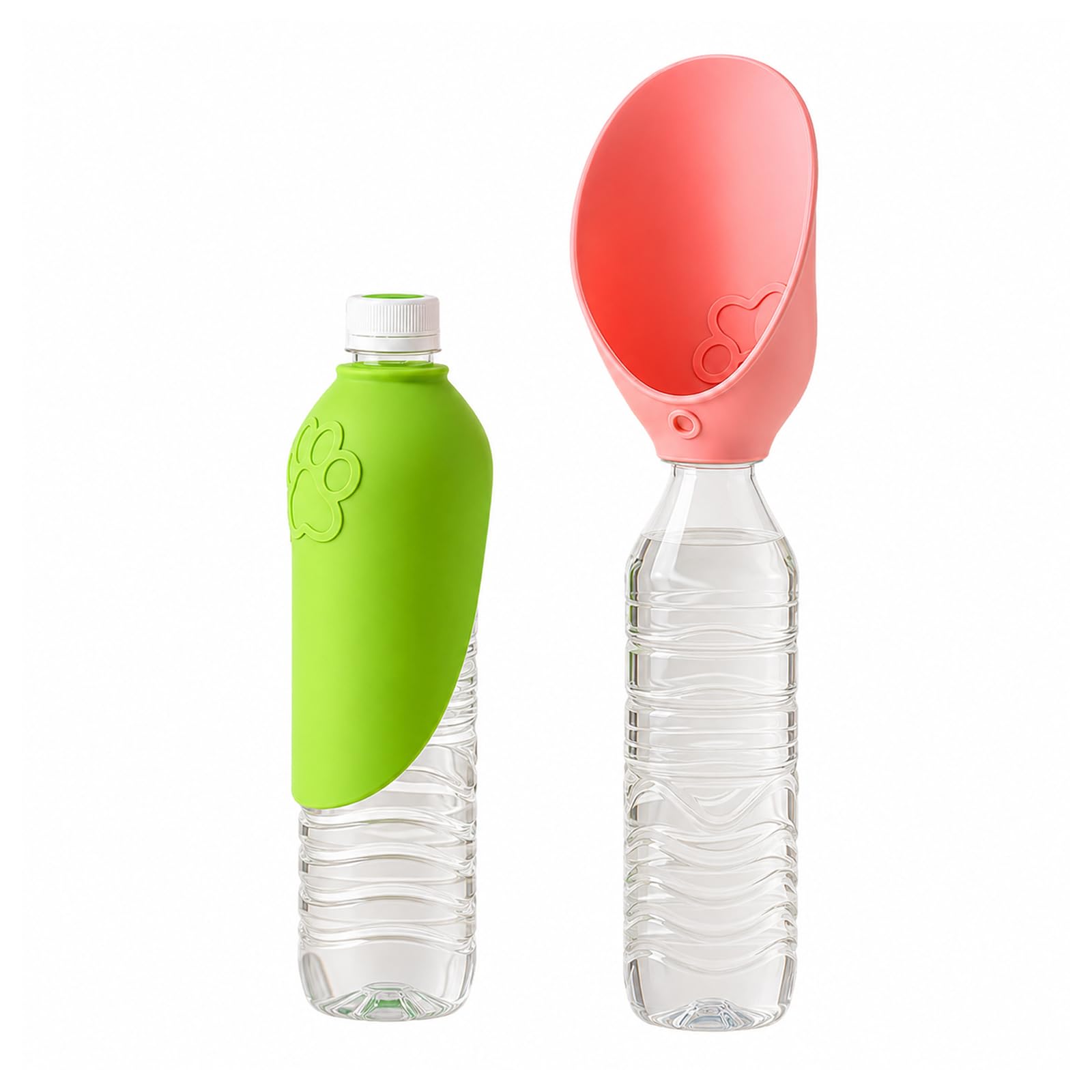 Bebedero de silicona para perros, cuenco antigoteo para botellas, accesorio de viaje compacto, dispensador de agua práctico para desplazamientos