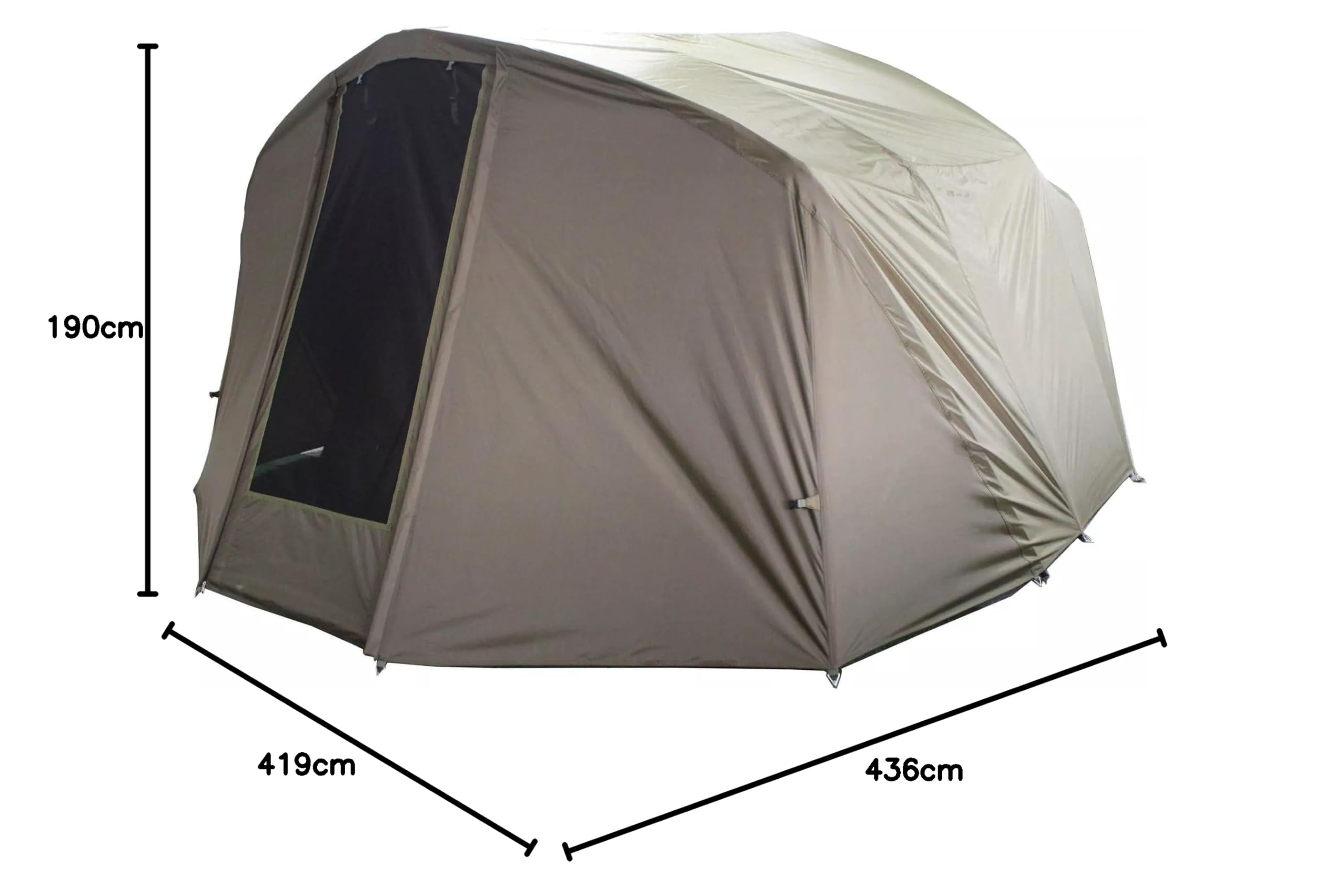 MK-Angelsport Winterskin Überwurf für Fort Knox Air 4 Mann 2.0 (kein Zelt nur Überwurf), Carp Dome, Overwrap for Bivvy/Angelzelt