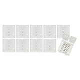 Cut-End to Cut-End Connector Compatible with Nanoleaf Essentials Lightstrips (10 Pack, White)