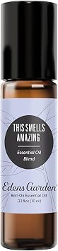 Edens Garden This Smells Amazing Essential Oil Roll-On Blend- 100% Pure Premium Grade, Natural, Therapeutic, Aromatherapy, Kid & Skin Safe, The Best For Gifts, Relaxation Pre-Diluted 10 ml .33 fl oz