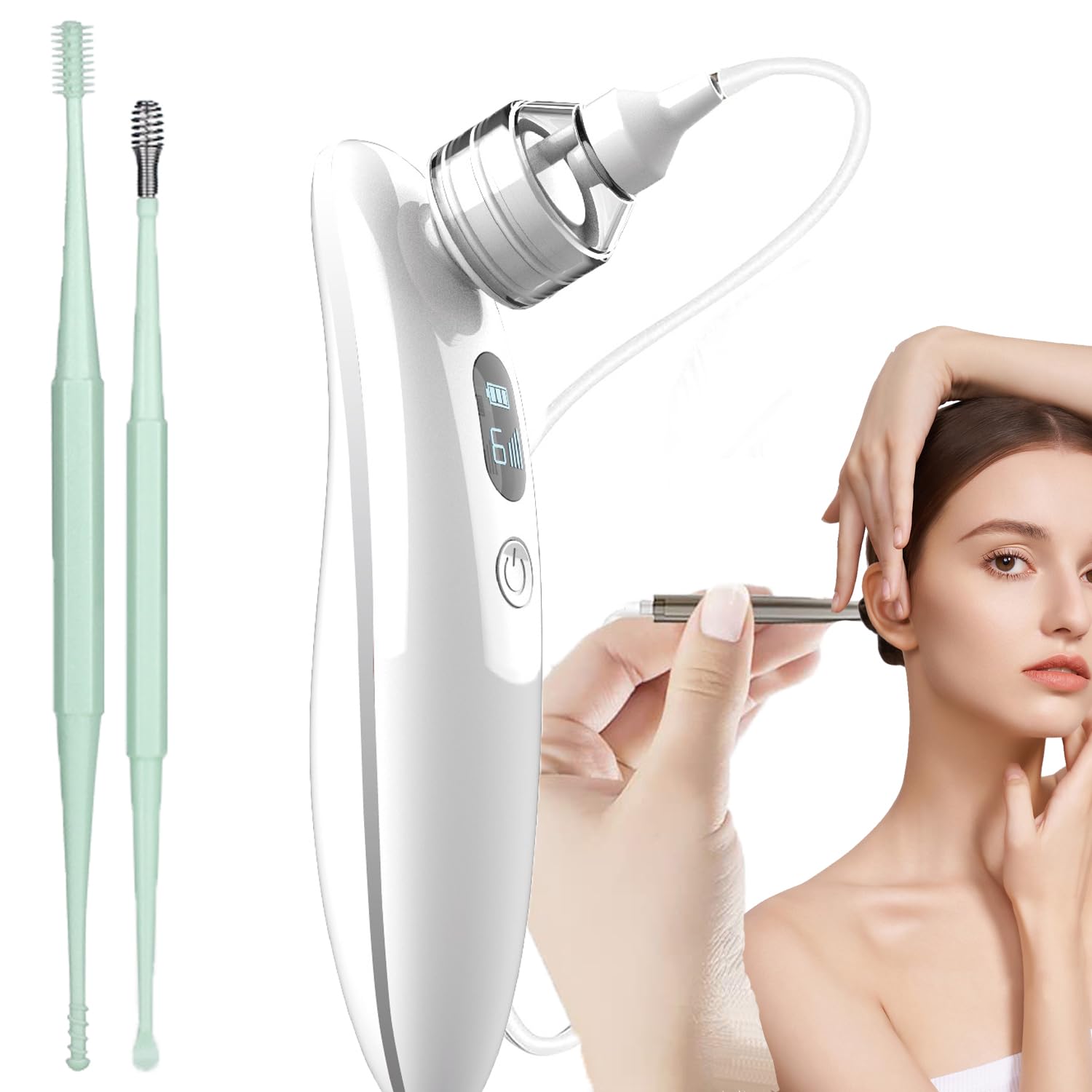 Aspiratore Auricolare Elettrico Con Luce LED - Pulitore Orecchie Per Adulti E Bambini - Foto 14