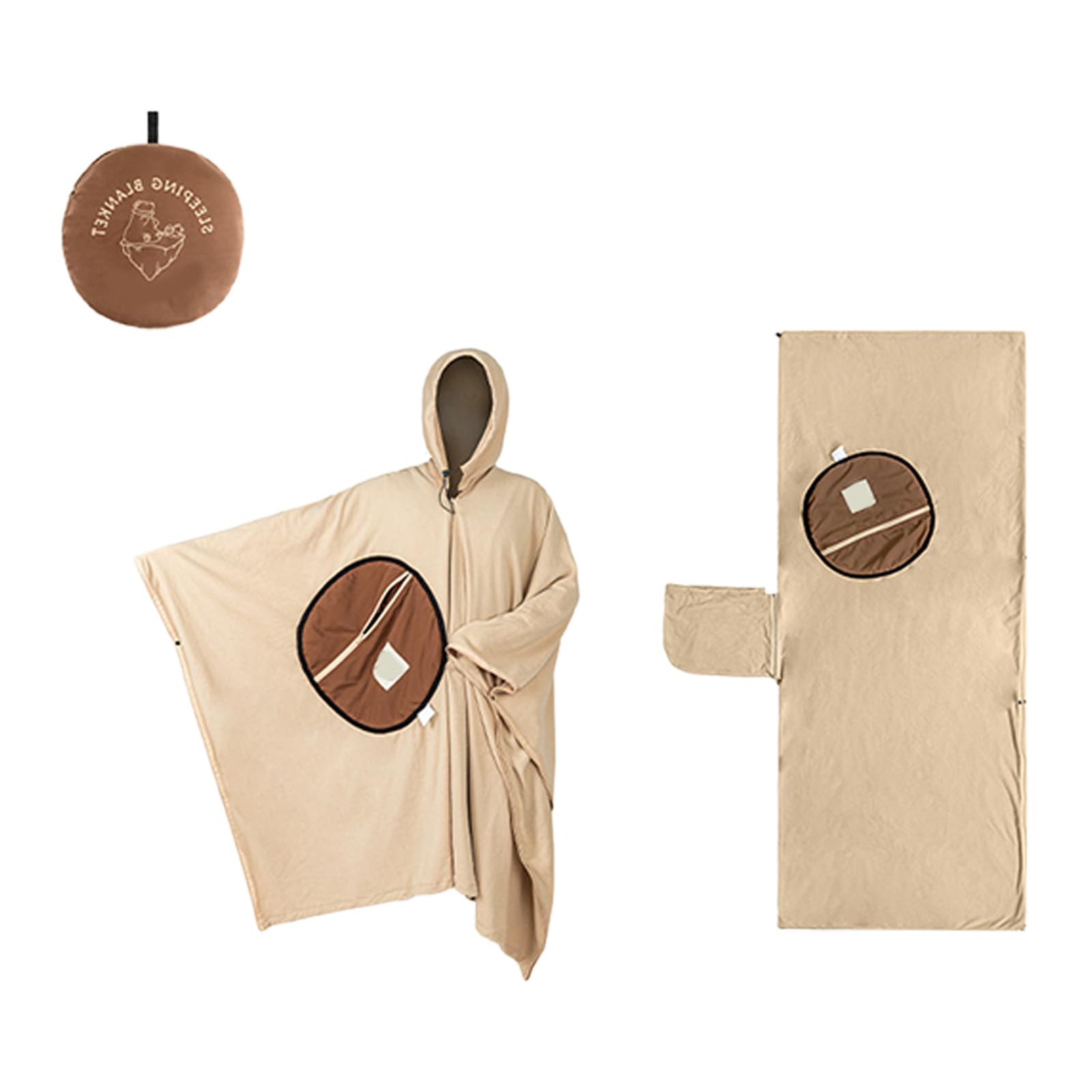 Tragbarer Schlafsack für Notfälle, Ruhetasche, geeignet für Outdoor Überleben, zusammenklappbar, praktisch, isoliert, Thermoschutz, umwandelbar