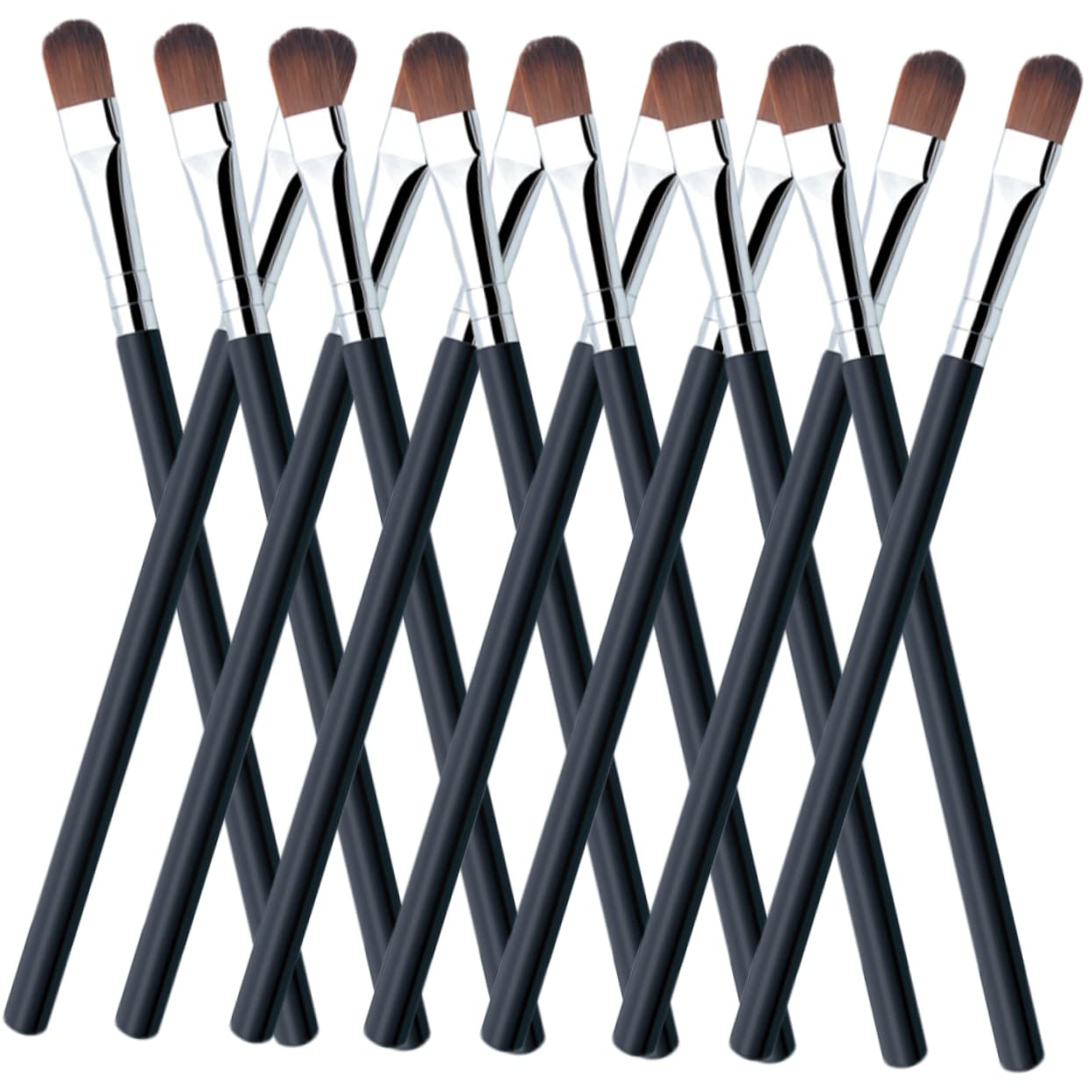 Healeved 100pezzi Pennello per Ombretto Strumenti per Trucco Occhi Pennello per Sfumare Adatto per Ombretto e Trucco Labbra per Principianti e Professionisti