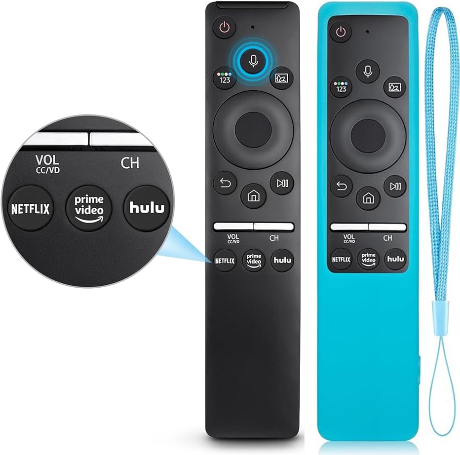 Télécommande vocale pour Samsung TV intelligente et fonctionnelle pour écrans LCD et QLED