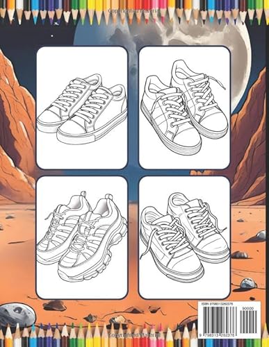 Fashion Shoes Coloring Book Gift for Adults Kids Men Women Boys Girls Teens Youth Cute Sneaker High Heel Men Women 50 Pages Shoes Coloring Activity ... and Easy Shoe Design Coloring Activity Book