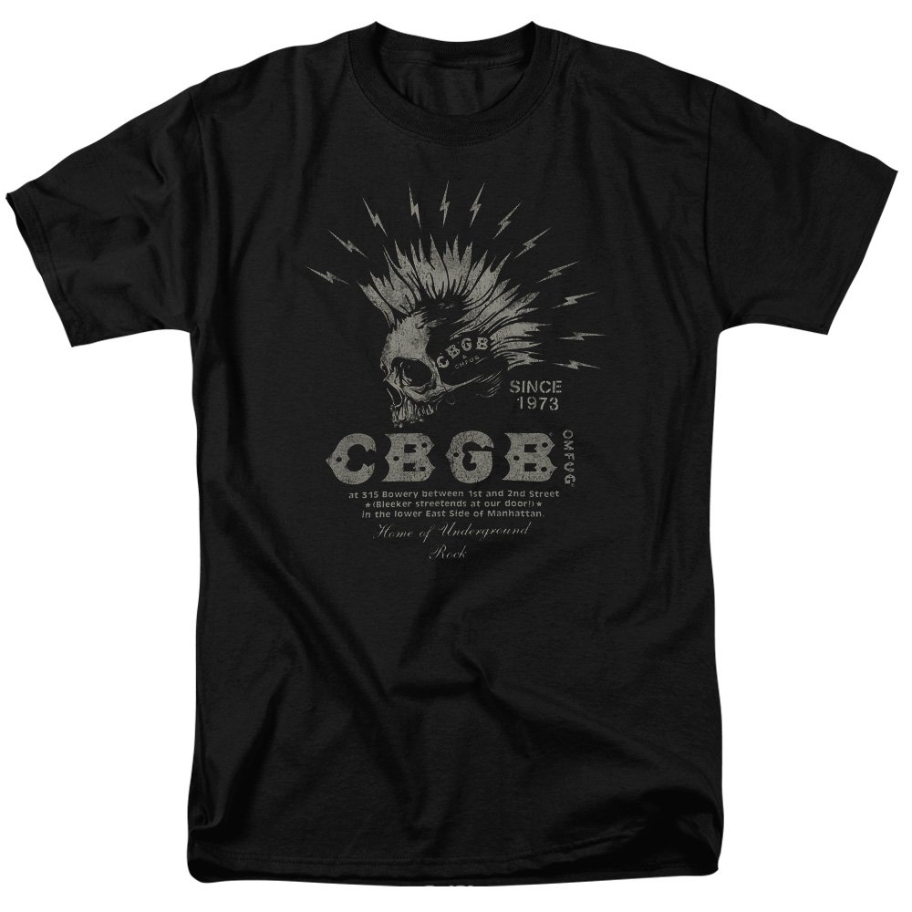 Trevco Men's CBGB Electric Skull T-Shirt