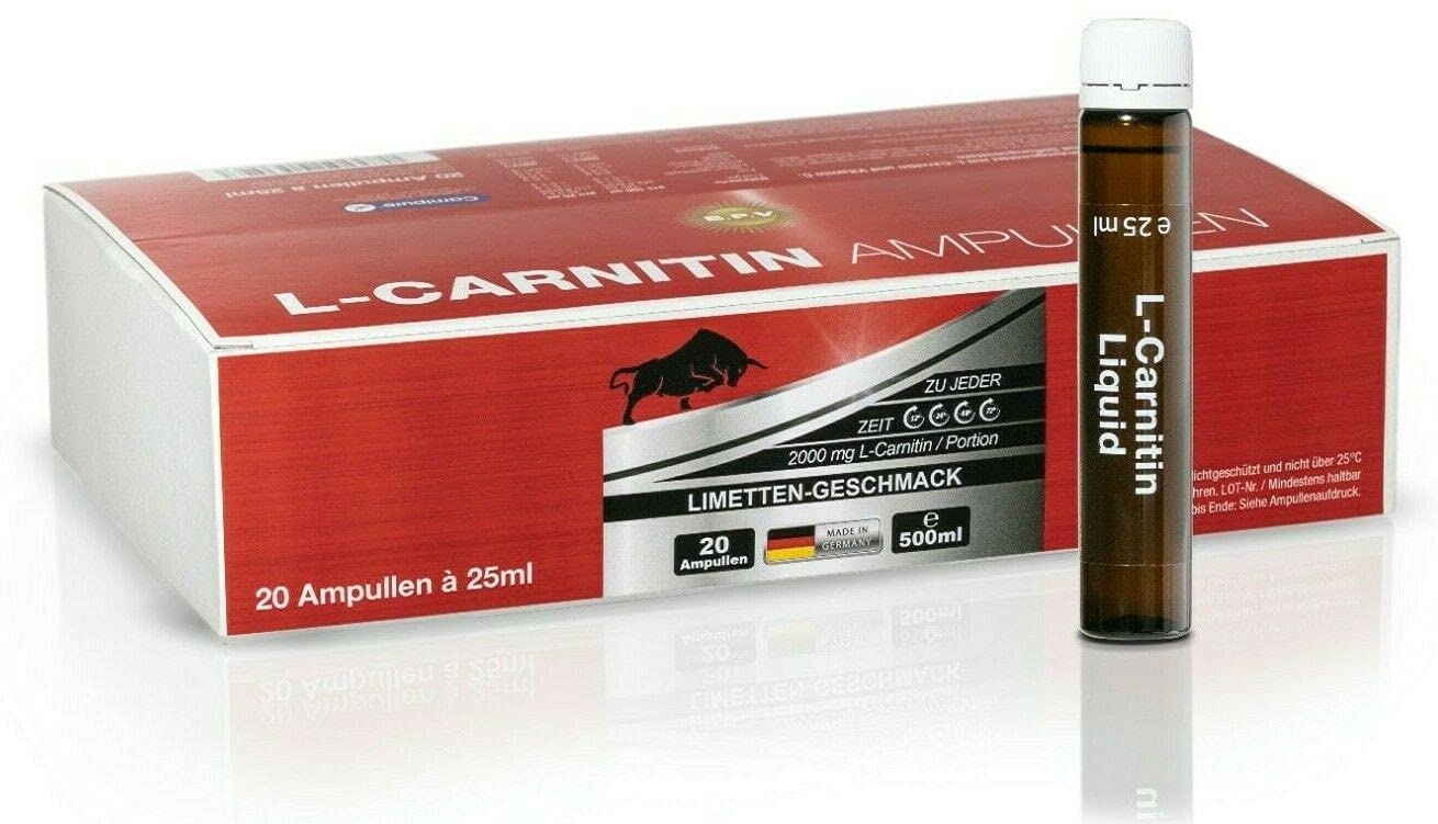 l carnitine ampule 2000 L-Carnitine Ampoules 20 Pieces of 25 ml with Vitamin C - High Dose mg per Ampoule Carnitine 2000 mg consists makeup remover Skin Gluta Milky 𝐖hite Sorten:Neutral