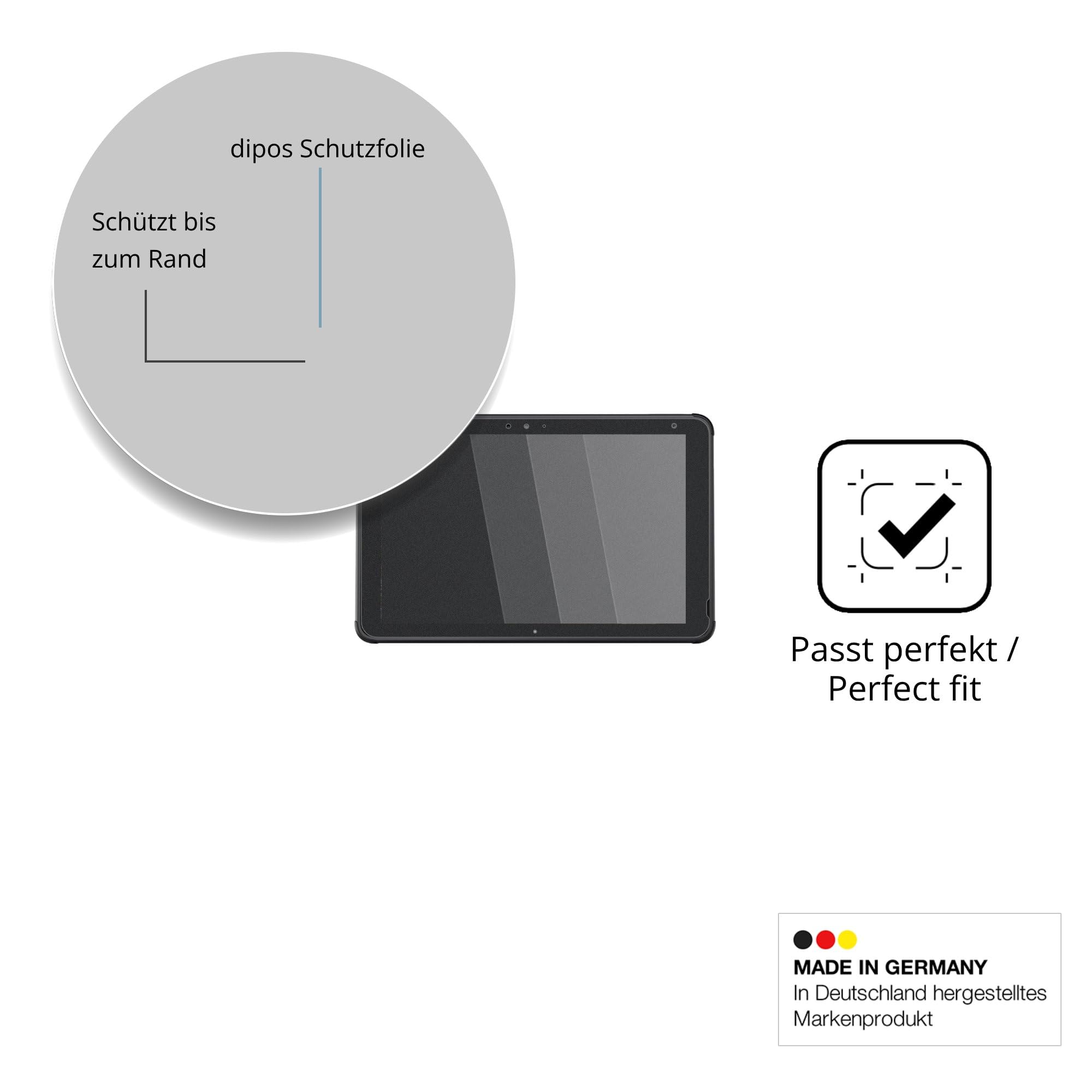 dipos Protector de Pantalla Antiespía para Fujitsu Stylistic Q5010 | Película protectora mate, filtro de privacidad 4 vías, ajuste perfecto, antiarañazos, sin burbujas, autoadhesivo