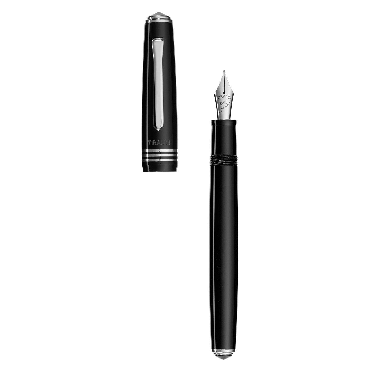 Tibaldi stilografica N60 in resina nero pastello punta extra-fine N60-237_FP-EF