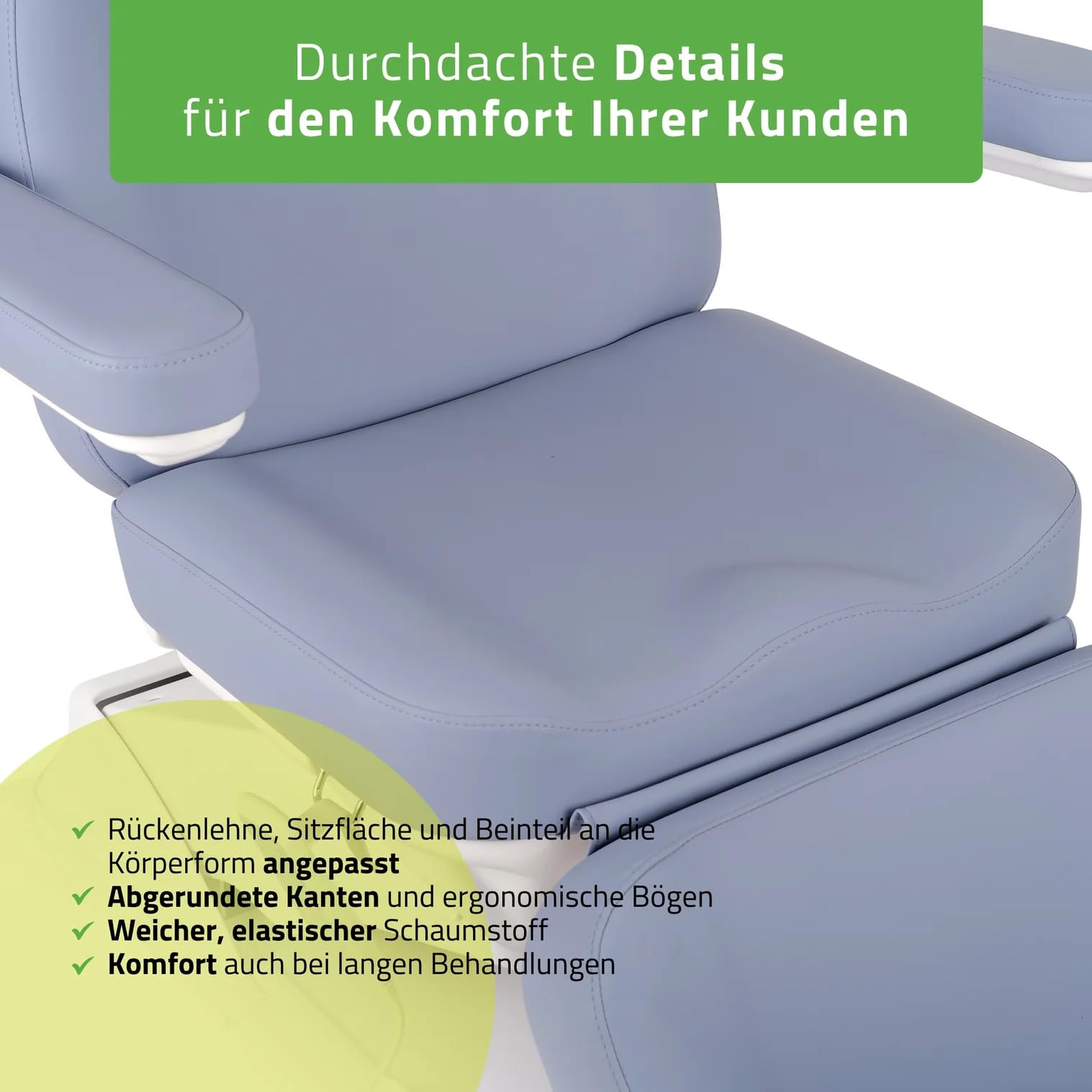 HABYS Elara PRO 4 Kosmetikliege Massageliege Kosmetiksessel Kosmetikstuhl | Höhenverstellbar Elektrisch | 185 x 57 cm | Lila