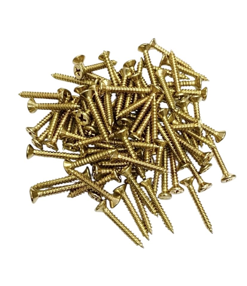 BRASK - Stainless Steel Self‑Tapping Countersunk Phillips Head Screws – Golden Finish | For Hardware, Electrical, Marine, Plumbing, Medical & Industrial Use (50, 25 x 6 mm (1 inch))-image-5