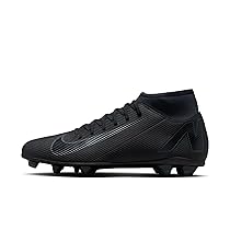 Nike FQ8314-002 Superfly 10 Club FG, MG Uomo, Black, Black-Deep Jungle EU 41