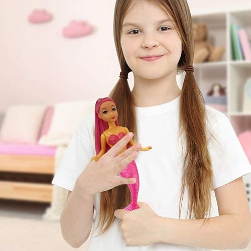 Miniatura 4 de ArtCreativity Juego de sirena para niñas juego de juguetes de sirena con 3 figuras 3 pinceles y 3 cartones de decoración de mar recuerdos de fiesta