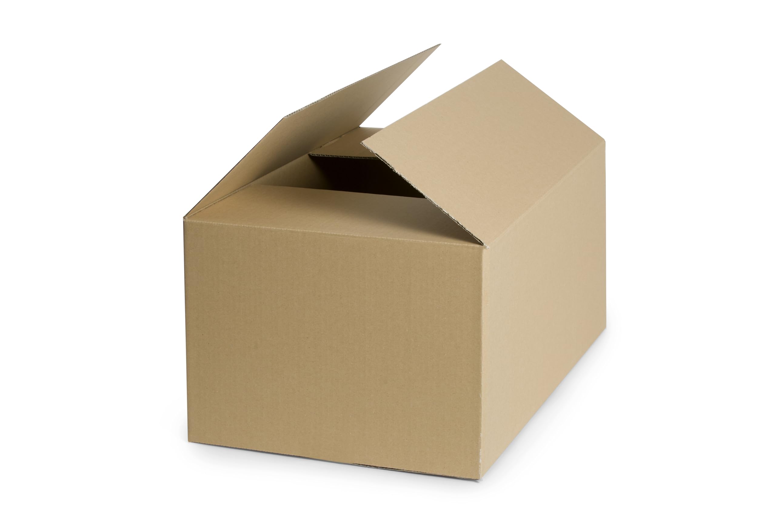 75 Stück Faltkarton 350x250x250 mm Außenmaß Versandkarton Box 1-Wellig 400G Braun NEU
