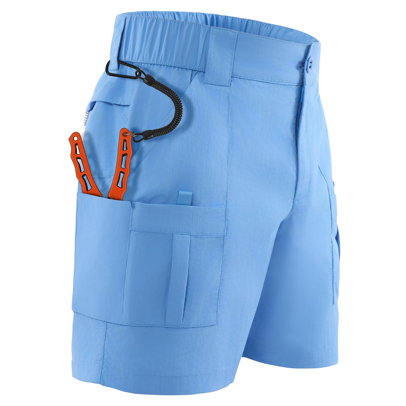 Palmyth 6" Fishing Shorts for Men with Pliers Pocket Quick Dry for Fishing