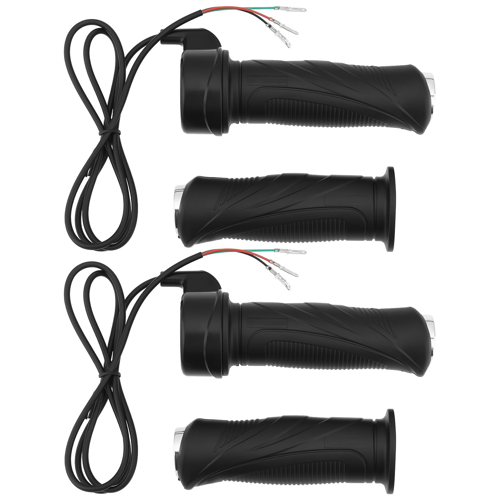 eMagTech 2 Pairs Electric Bike Throttle Grip Speed Controller 3 Wire Twist Throttle Grip 24V/36V/48V Twist Throttle for 22mm Handlebar Electric Scooter Electric Bike