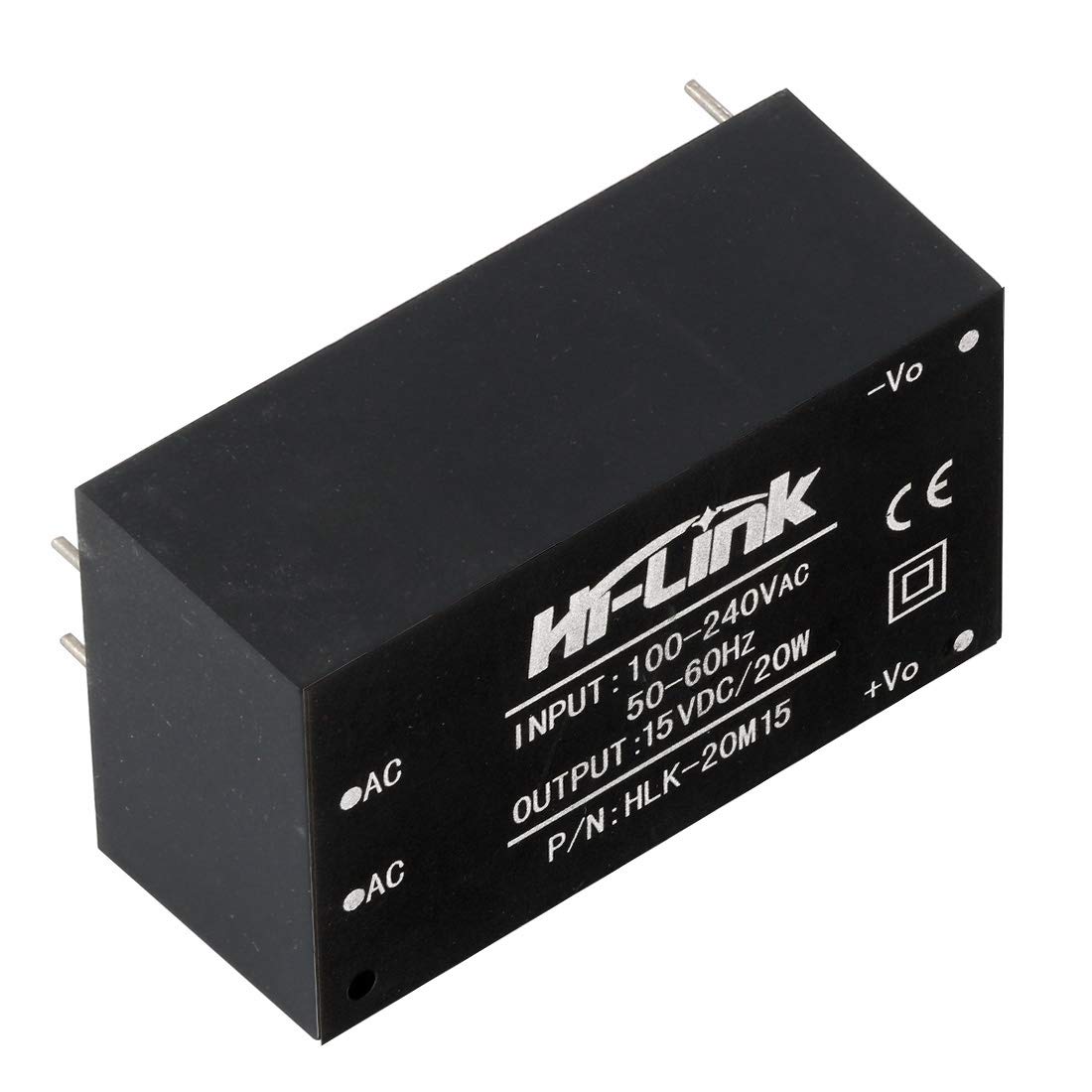 HLK-20M15 AC-DC 220V a 15V 20w Módulo de fuente de alimentación reductora Módulo de fuente de alimentación inteligente para el hogar (5 PCS)