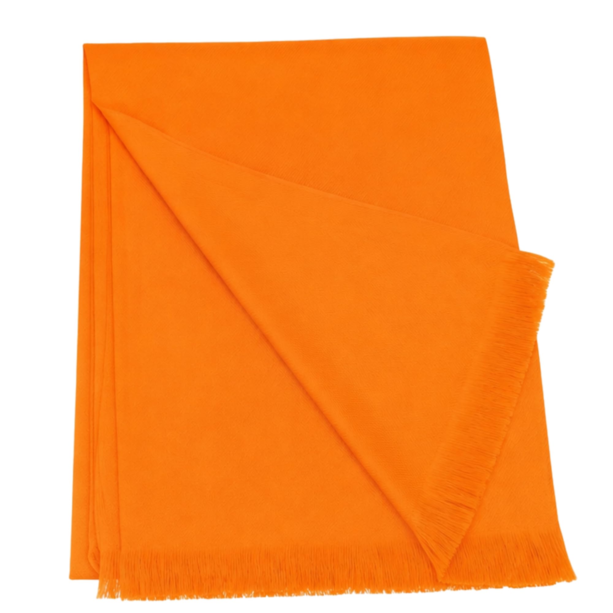 Plain Woven Shawl for Men & Women | Soft Solid Colour Winter Shawl with Fringe Border | Multipurpose Wrap for Daily Wear, Travel, Office & Traditional Use | Single Piece-image-1