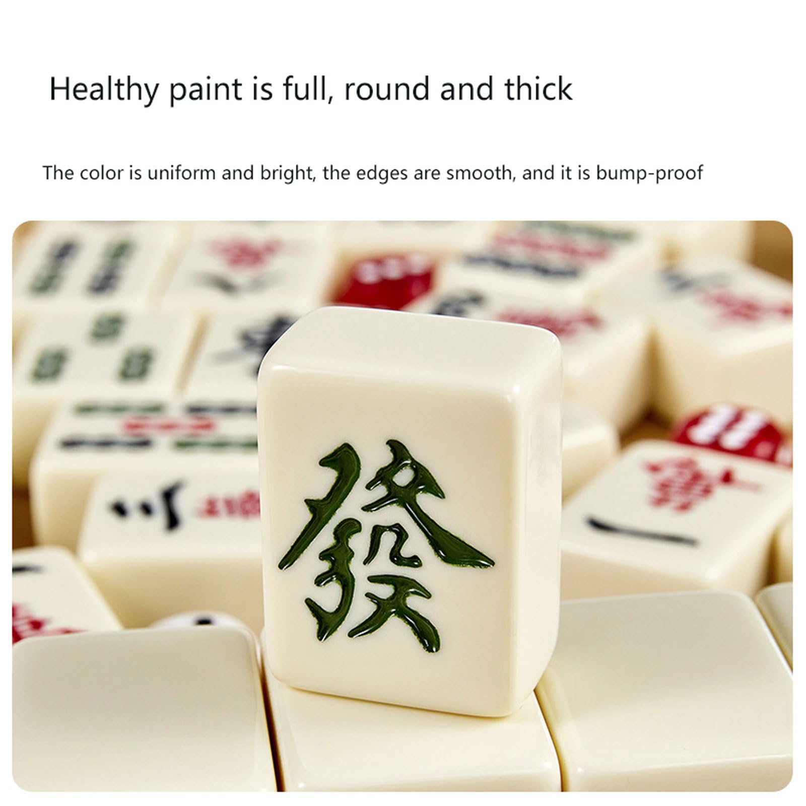 Traditionelles Chinesisches Mahjong-Set,Mahjong Brettspiel,144 Majong Spielsteine mit Box,Klassische Brettspiele,Mahjong Set Mit Arabischen Ziffern,für Familie Reise Familie Freunde Partyspiel