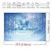 LYWYGG 7x5ft Ice and Snow White World Photography Backdrops Background Christmas Winter Frozen Snow Ice Crystal Pendant World for Children Photo Studio Props Backdrop CP-12