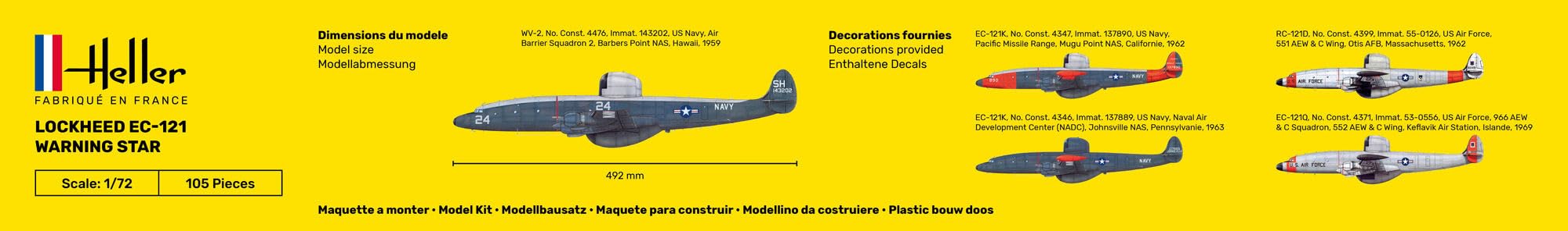 Amazon | エレール 1/72 アメリカ海軍 ロッキード EC-121 ウォーニング