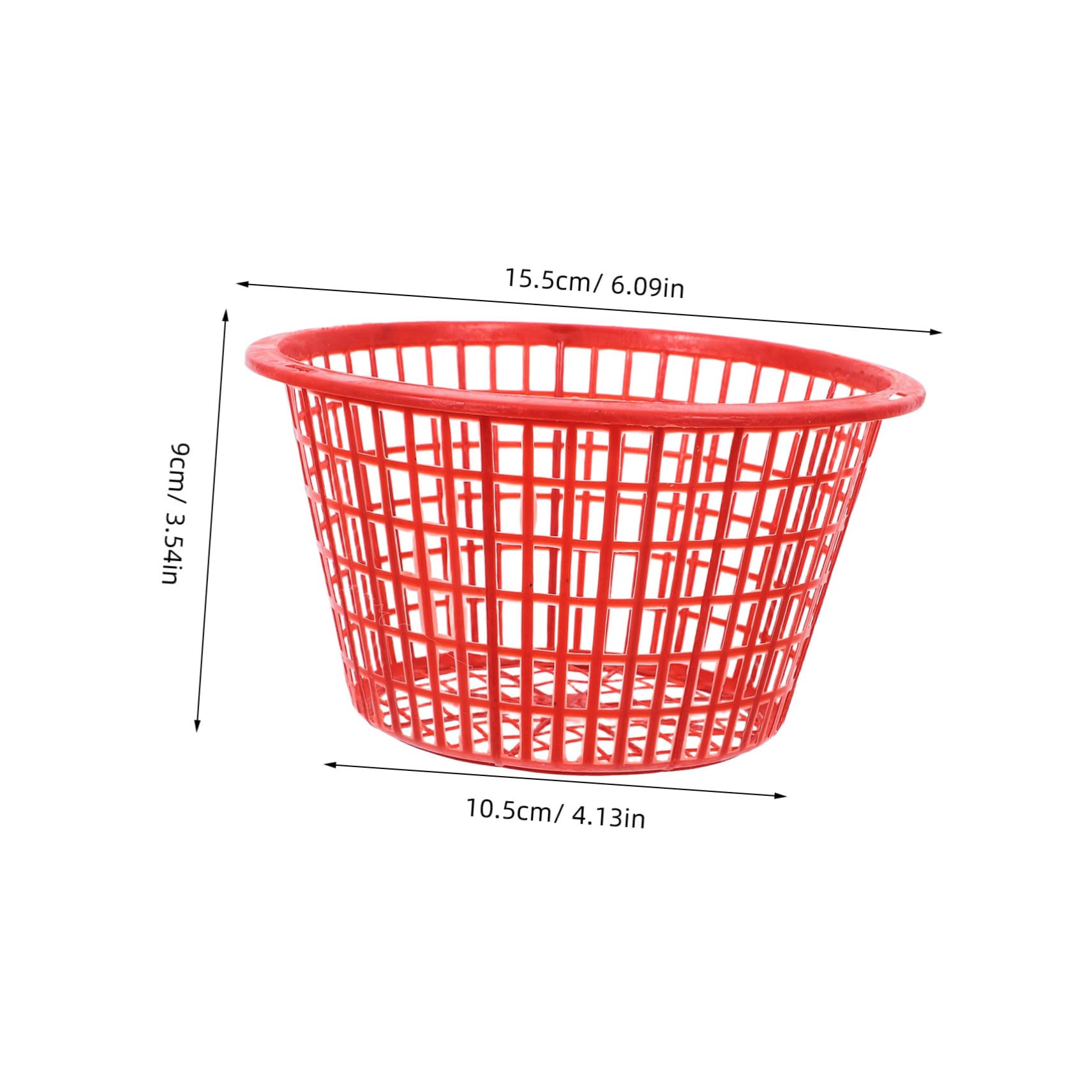 Sosoport 10pcs Berry Basket Fruit Storage Containers Fruit Basket Portable Plastic Berry Baskets Hollow Fruit Basket with Handle Convenient Fruit Basket