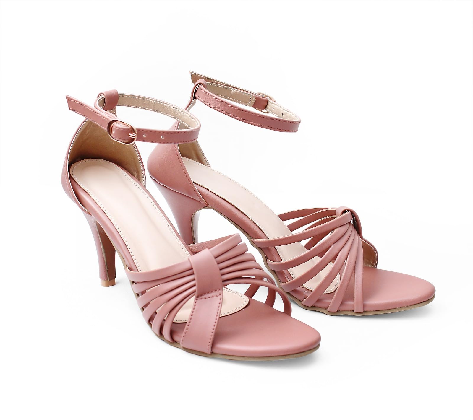 SHOE CRAFT Women Designer Pencil Heel Sandal For Women Latest and Fancy High Heel Sandal (Peach-40) (B0CKTCYZ9P) Amazon Price History, Amazon Price Tracker