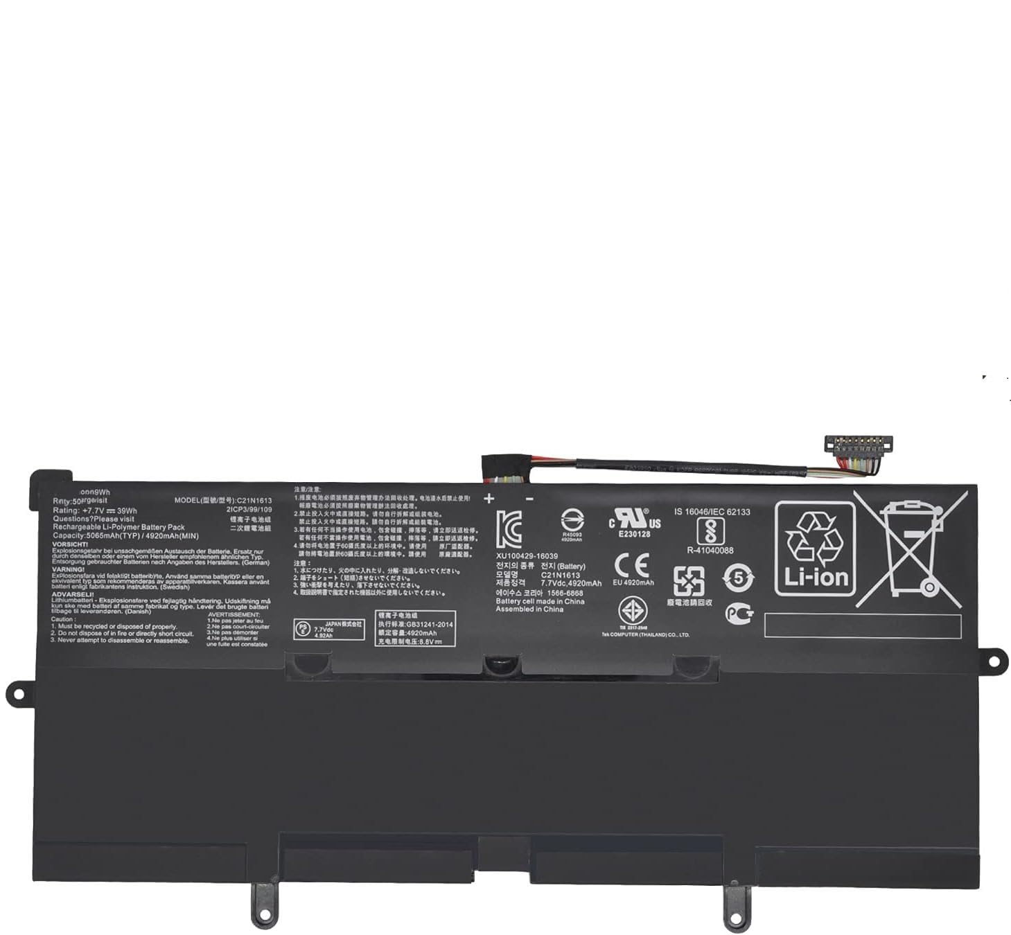 C21N1613 Battery Akku Für ASUS Chromebook Flip C302C C302CA-1A Bateria