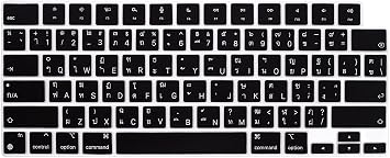Thai Language Silicone Keyboard Cover for MacBook 2026 Neo 13"A18& Air13.6 15"M5-M2 & Pro14 16"M5-M1 A3404 512G with Touch ID A3448 A3449