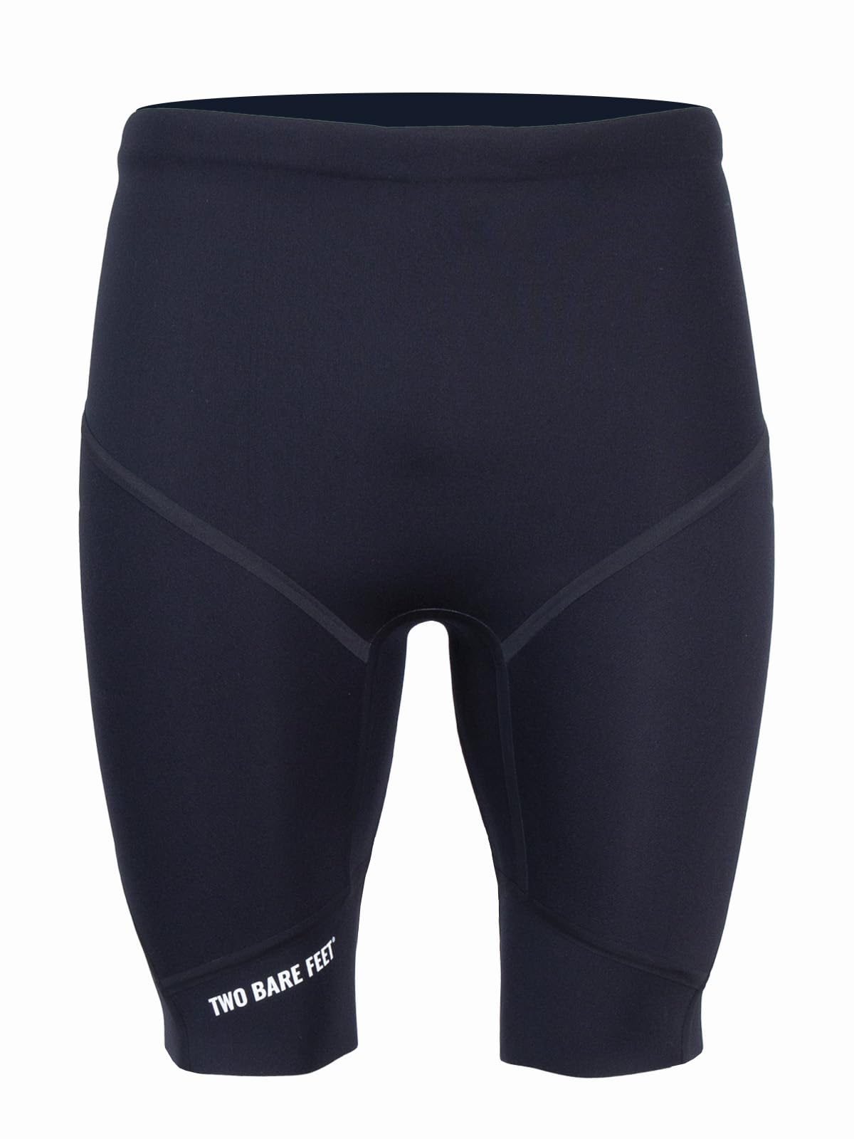 Two Bare Feet Men’s 5/3mm Buoyancy Shorts with Taped Seams – Neoprene Swim Training Shorts for Open Water Swimming & Triathlon – Floating Wetsuit Shorts (Black, L)