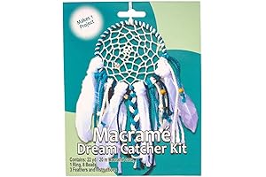 Craft County Deluxe Macrame Dream Catcher Kit: Easy to Follow Step-by-step Instructions for Beginners